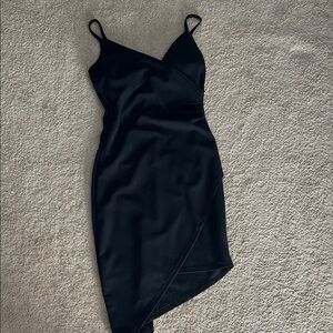 Elegant Black Wrap Dress